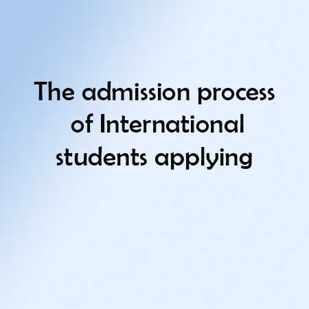 The admission process of International students applying to study at University of Mazandaran