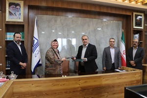 Signing a memorandum of cooperation between the University of Mazandaran and Erenburg University of Russia